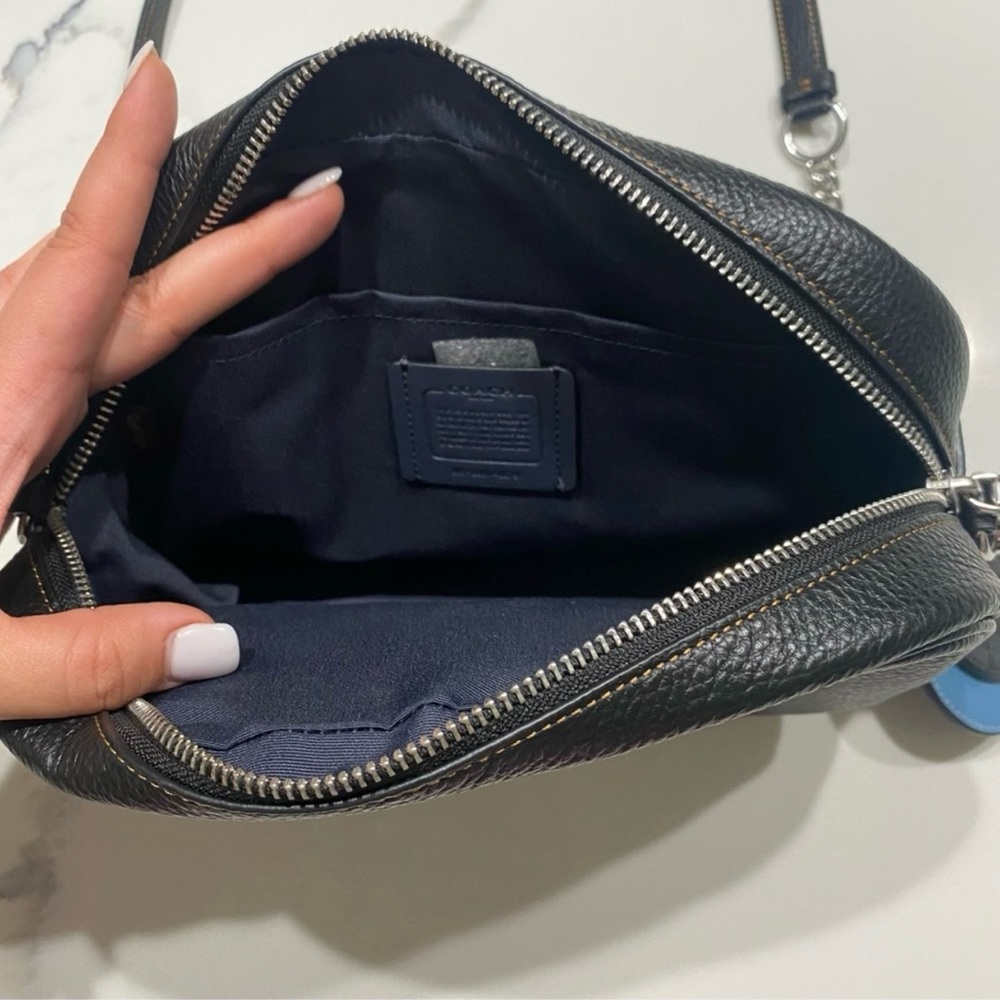 Coach Jamie Camera Bag With Mirror Bag Charm In Signature Canvas Happy Dog Print - Picture 7 of 13